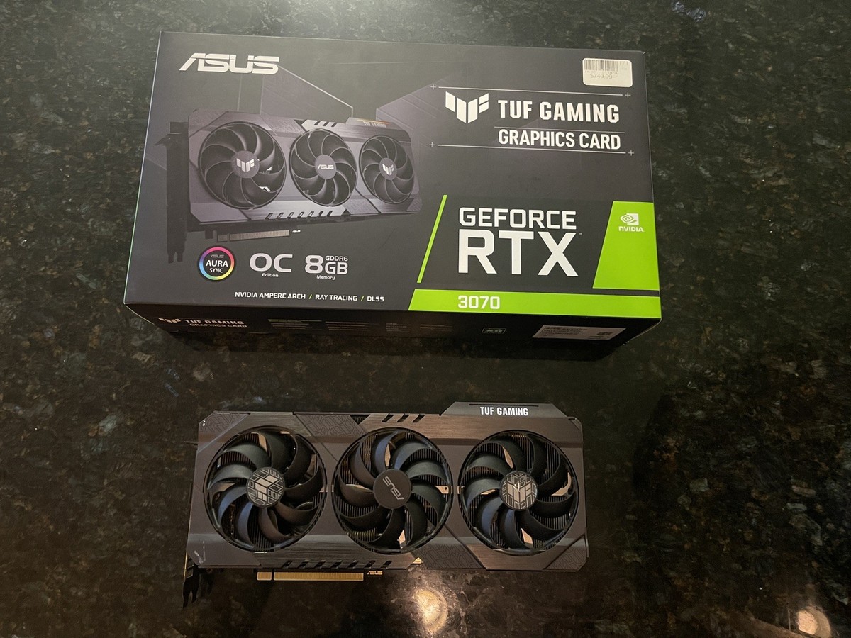 ASUS TUF GeForce RTX 3070 OC 8GB GDDR6 Graphics Card for