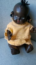 VINTAGE 1930S BLACK COMPOSITION TOPSY ? DOLL