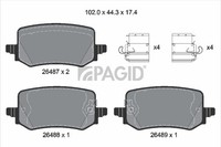 Pagid Bremsbelagsatz Scheibenbremse T2933N FüR Hyundai Tucson NX4E NX4A Crdi 48V