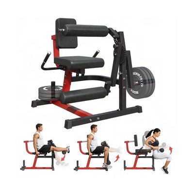 Leg Extension and Curl Lower Body Workout Machine, Heavy Duty Adjustable Leg ...