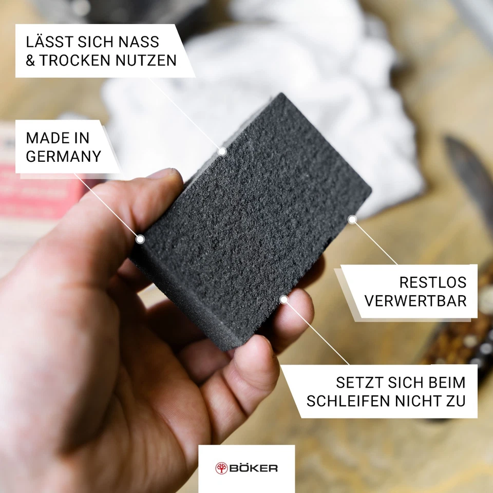 Böker Rostradierer Rostlöser Rostentferner Scheuerschwamm Entroster 09BO304 - Bild 3 von 4