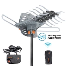 Home Video Digital 180 Miles Outdoor Amplified HDTV 1080P TV Antenna 36dB UV