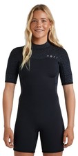 Roxy Women's 2.0 Swell Natural Back Zip Short Sleeve Spring Wetsuit - Animal Pri