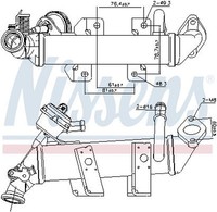 Nissens 989287 KüHler, AbgasrüCkfüHrung FüR Opel Renault