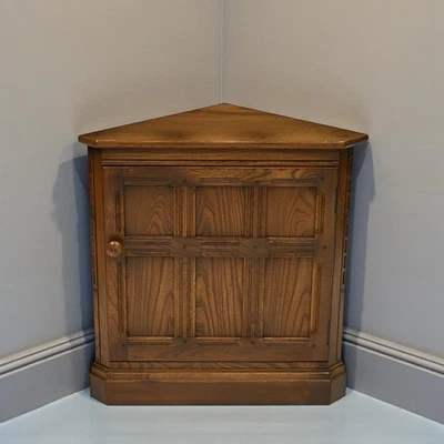 Ercol Corner Base Unit Golden Dawn Finish #861 71cm High VGC FREE UK Delivery - Image 1 of 4
