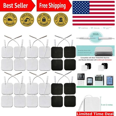 Medical-Grade 24 Pcs TENS Electrodes 2x2 for Effective Pain Relief & Flexibility