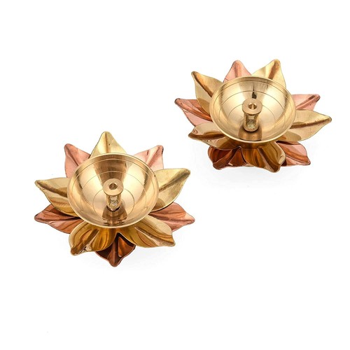 Traditional Brass Oil Lamp Deep Diya Indian Oil Lamp Diwali Puja Lamp Akhand ...