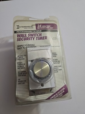 Intermatic EJ341C 24-HOUR Programmable Wall Switch Security Timer New