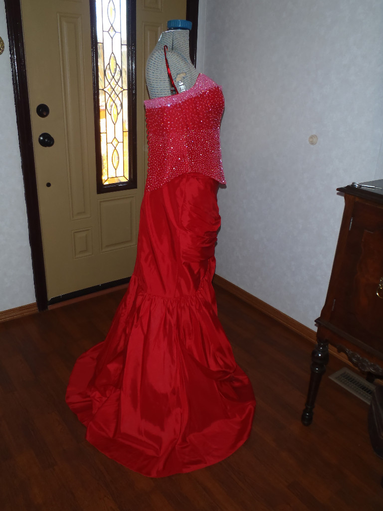 joli prom dresses JOLI PROM BLUE STRAPLESS SEQUIN PROM/FORMAL BLUE DRESS SIZE 0 #PD167