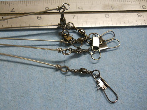 5 ARM RIG ALABAMA STYLE 8" 1-1/2 OZ LEAD FREE .040 STAINLESS STEEL WIRE Y10 - Bild 3 von 3
