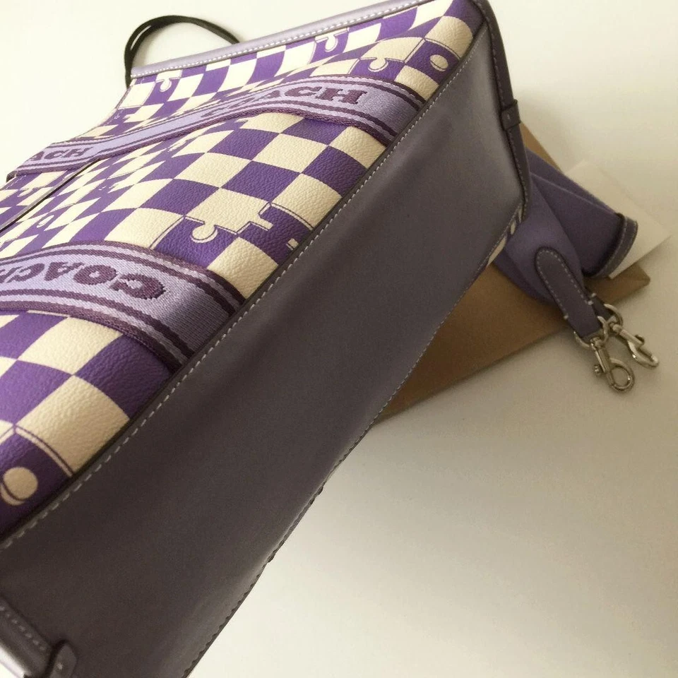 Bolso de hombro COACH CR101 Smith púrpura blanco Outlet Foto 4 de 4