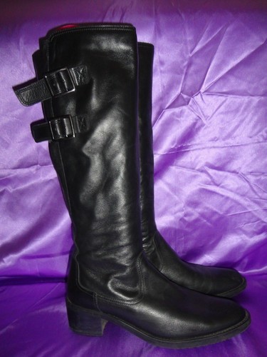 altas 17 5 botas Clarks 5 rodilla negro ajustar pantorrilla 39 pulgadas Reino cuero Señoras 15 de 6 Unido w67XBxqWY4