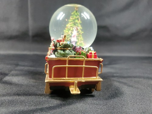 Thomas Kinkade Wonderland Express Mini Snowglobe treno ponte le sale dettagliato - Foto 4 di 6