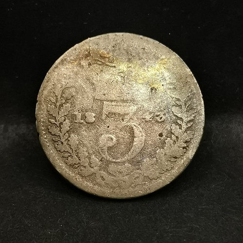 3 PENCE 1843 SILBER VICTORIA YOUNG HEAD VEREINIGTES KÖNIGREICH / SILVER UNITED KINGDOM - Bild 2 von 3