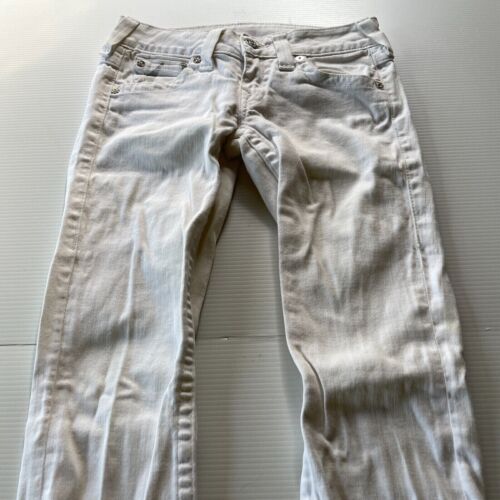 True Religion Skinny Denim Jeans Womens Size 28 Waist White Classic Casual Style - Bild 5 von 12
