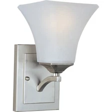 Maxim Lighting Aurora 1-Light Wall Sconce Satin Nickel - 20098FTSN