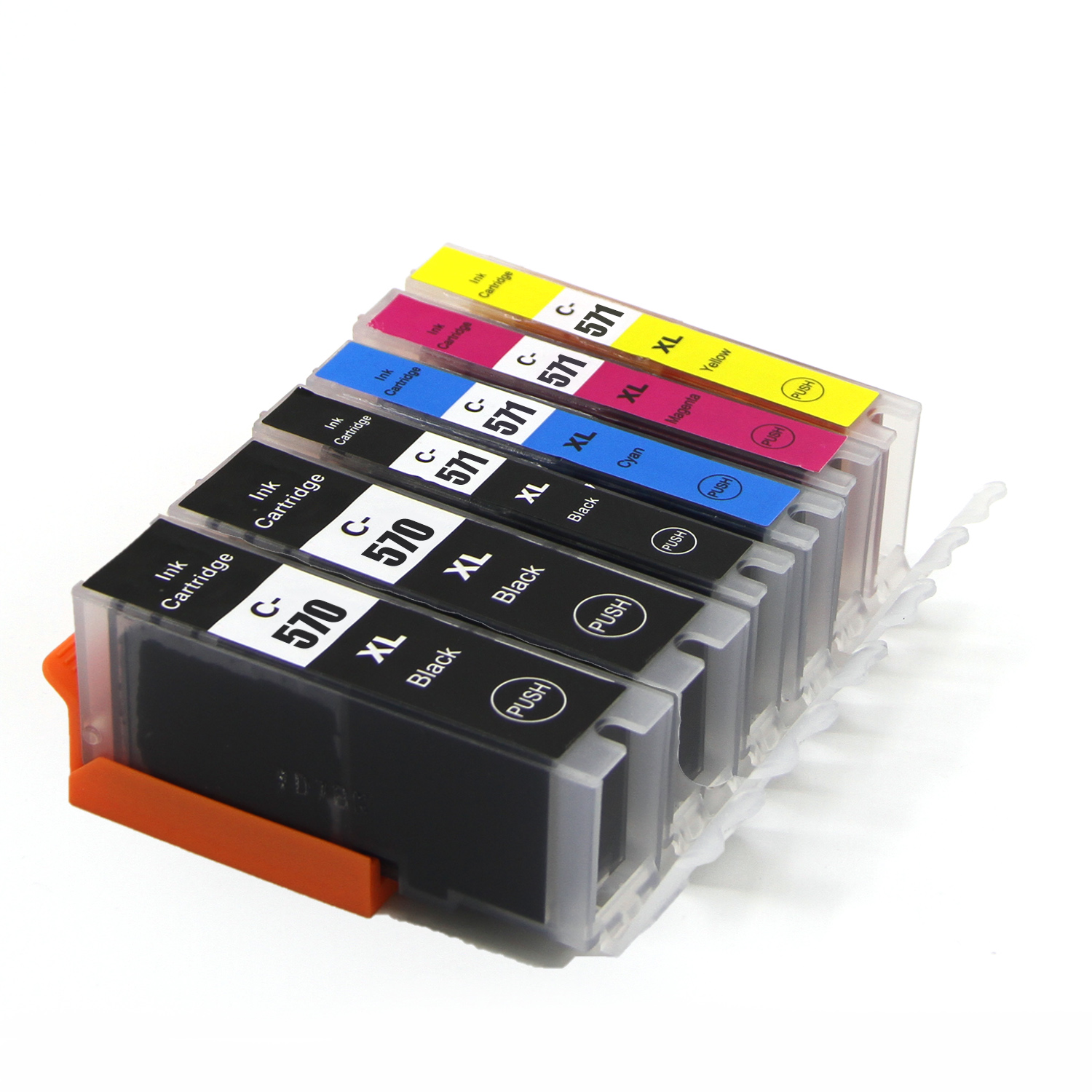 Cartouche D'encre Noire Compatible Canon PIXMA MG5750, MG6852, TS5050, TS8050 - Modèle C-570Bk, 23ml, Neuve