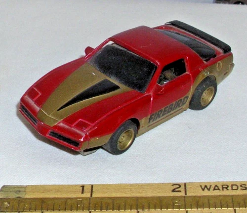 TYCO PONTIAC FIREBIRD 440X2 HO SLOT CAR 1980s IN RED