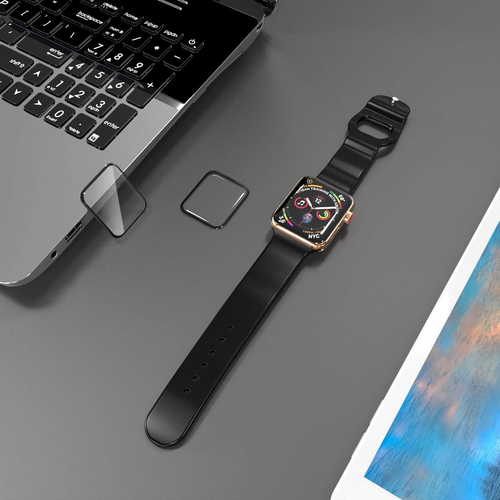 [2 Pack Tempered Glass Screen Protector Compatible for Apple Watch Series 6/SE/5 - Picture 6 of 7