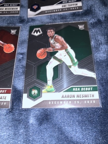 Lote de 6 tarjetas de novato base de débito de la NBA Panin Mosaic 2020-2021, Wiseman, Haliburton... - Imagen 5 de 8