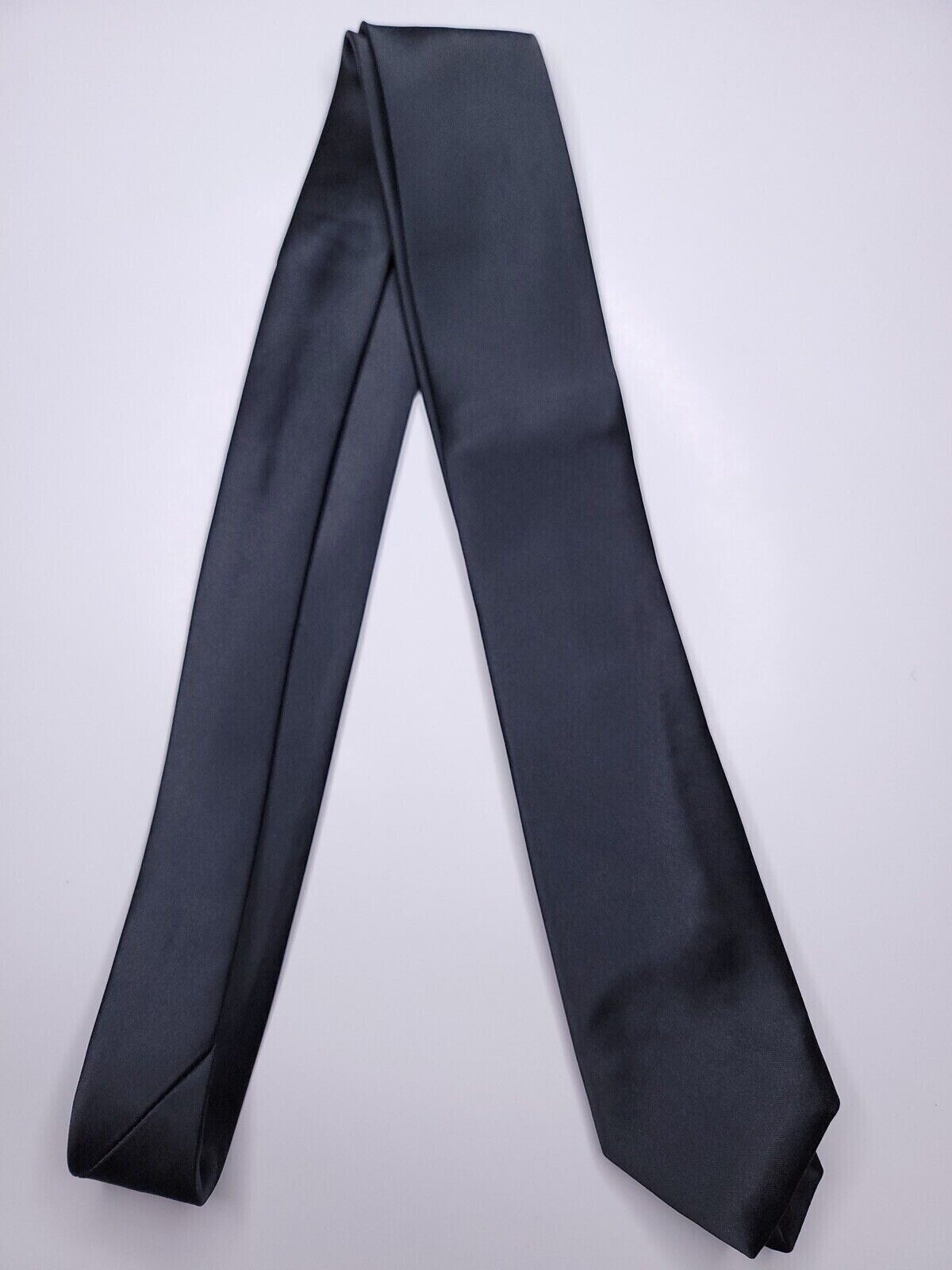 Alfani Mens Formal Necktie 59"Lx2.5"W Black Neck Tie 