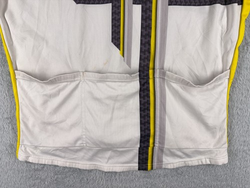 VO Max Cycling Jersey Adult 2XL XXL White Yellow 1/2 Zip Polyester READ - Picture 13 of 13