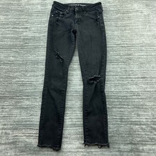 Articles of Society Jeans Size 24 Womens Skinny Mid Rise Dark Wash Black Denim