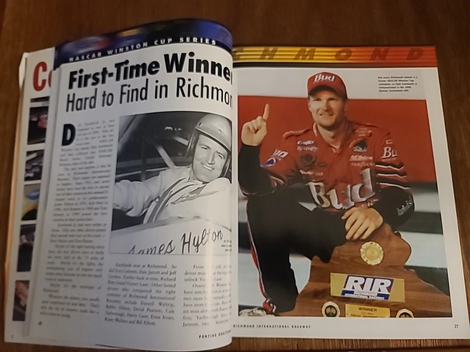 2001 年里士满 Inter Raceway 庞蒂亚克 400 节目托尼·斯图尔特获胜带粉丝指南 — 第 4/4 张图片