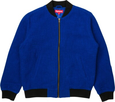 ブルゾン Supreme boucle varsity jacket size L SUPREME Boucle Varsity Jacket SS16 | eBay