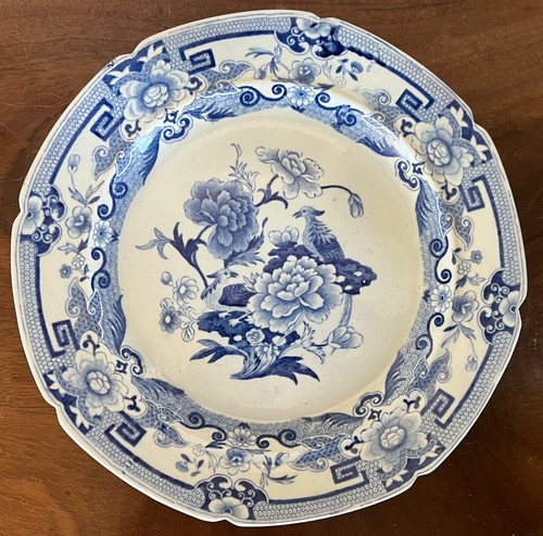 Antique Early 19th century Mason's Ironstone Blue White Chinoiserie Dinner Plate - Picture 3 of 13