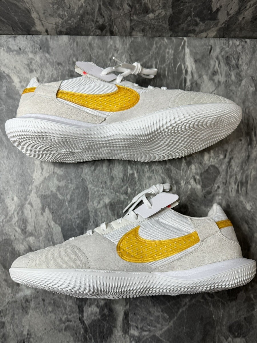 Nike Streetgato Indoor Soccer Shoes White Gold DC8466-171 Men's