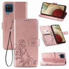 Ochrona Etui na telefon komórkowy do Samsung Galaxy A12 Case Flip Cover Pokrowiec Etui Różowe Nowe