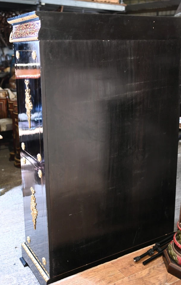 Французский витринный шкаф Boulle инкрустация библиотека - Изображение 2 из 4