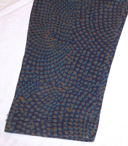 vtg Zubaz NAVY ORANGE TEAL SCALES MC Hammer Pants KIDS LARGE muscle baggy 80s - Picture 5 of 6