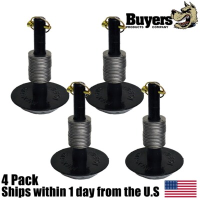 Set of 4 Snowplow Center Plow Shoe Assy compatible with Boss MSC01570 1304712