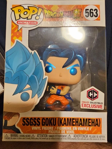 Funko Pop! Vinyl: Dragon Ball Z - SSGSS Goku (Kamehameha) (Metallic) -...