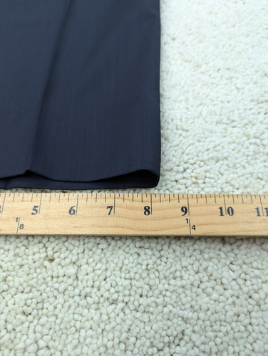 Oleg Cassini Suit Mens 40S 32x27 Blue Wool Vintage 2 Piece Jacket Pants 3 Button - Picture 20 of 24