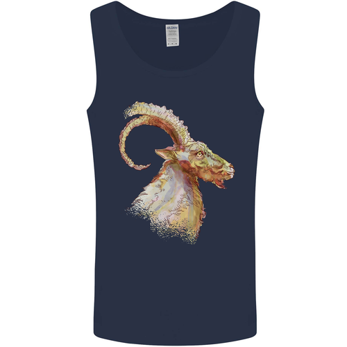 A Acuarela Cabra Granja Hombre Camiseta sin Mangas - Imagen 31 de 37