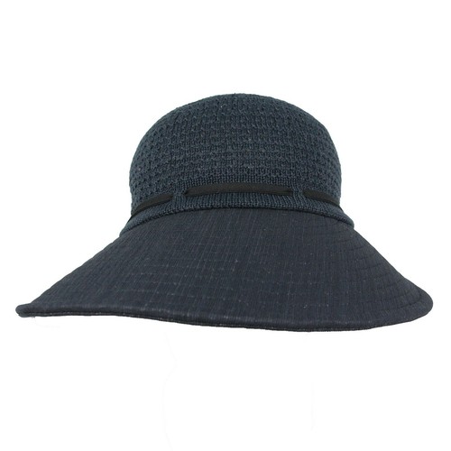 Round Cap Wide Brim Ribbon Golf Beach Spring Summer Sun Hat Adjustable Women - Picture 12 of 13