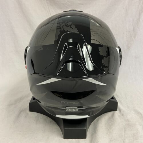 Scorpion EXO AT960 Motorcycle Helmet Topographic Black/White Large *DISPLAY* - Picture 4 of 8