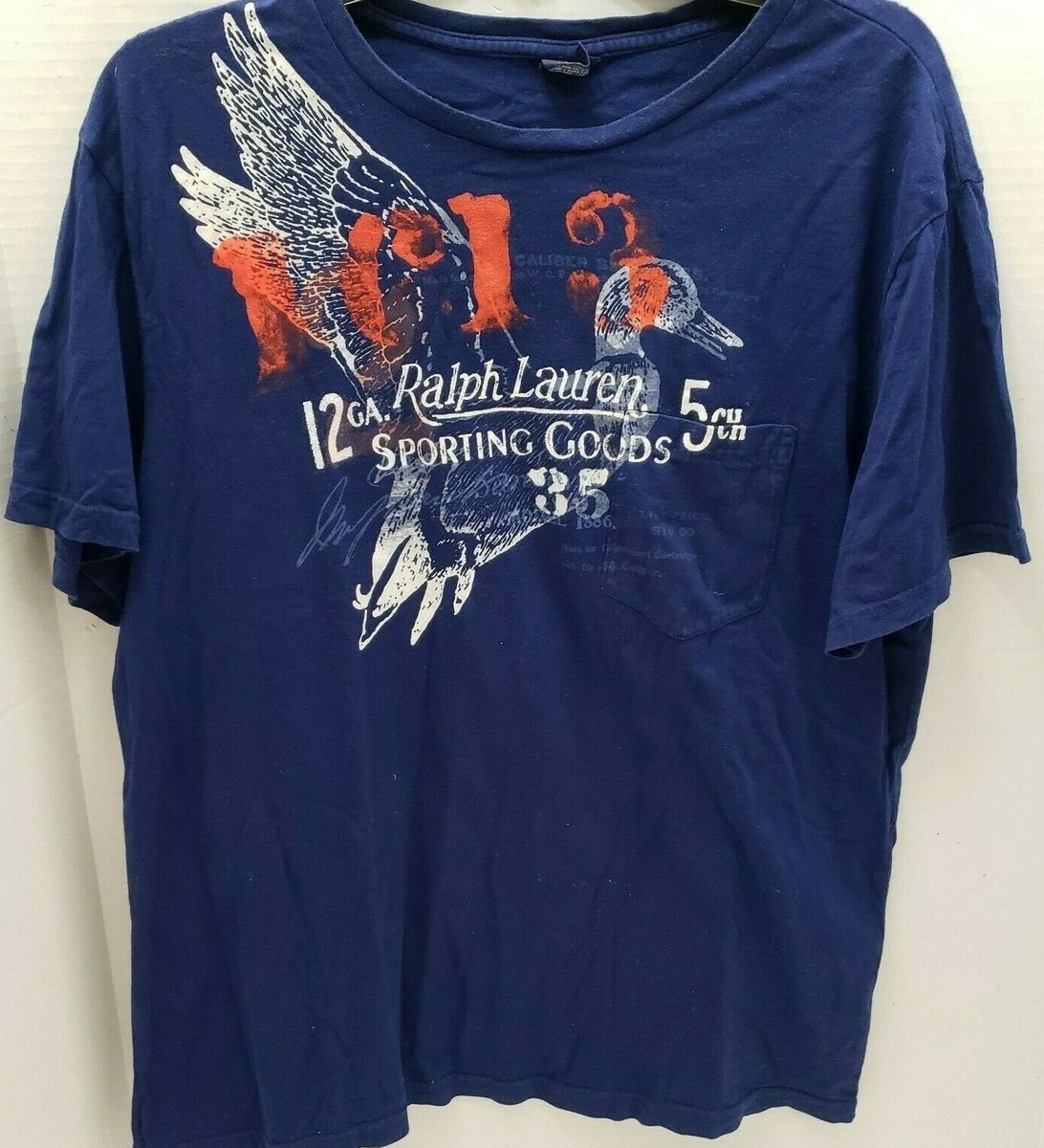 Polo Ralph Lauren Sporting Goods Duck Bird Blue Mens Short