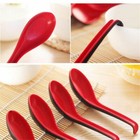 1/6/10PCS Soup Spoons Asian Chinese Japan Long Handle Flatware Kitchen Utensils