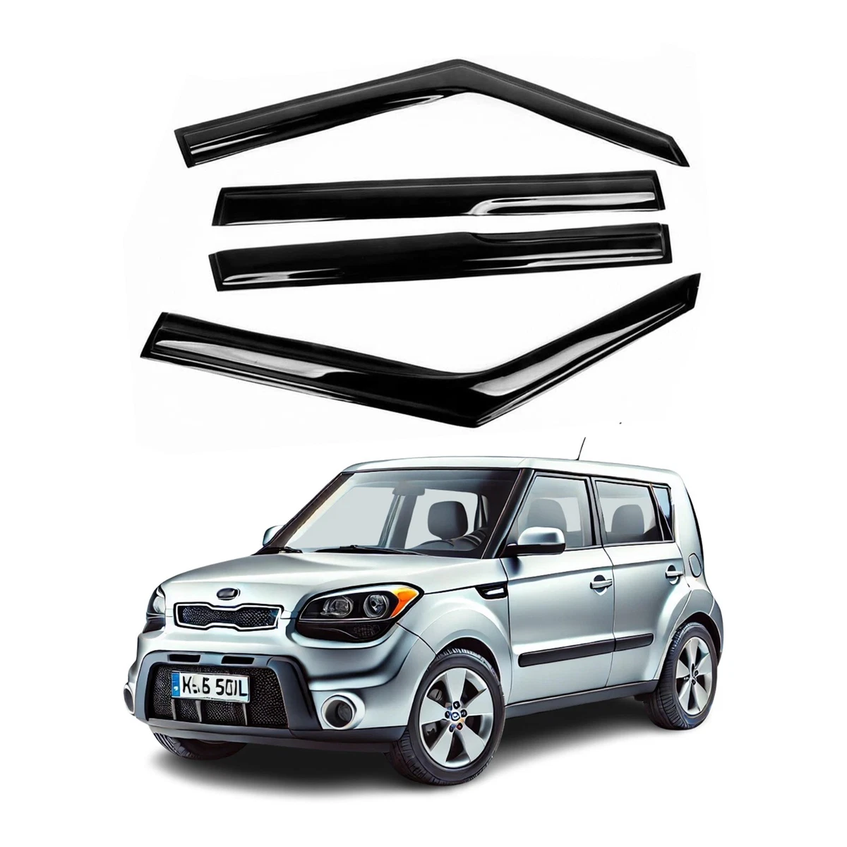 Right Front Windshield Pillar Trim For KIA Soul 2010-2013 – Black Molding 861802K500