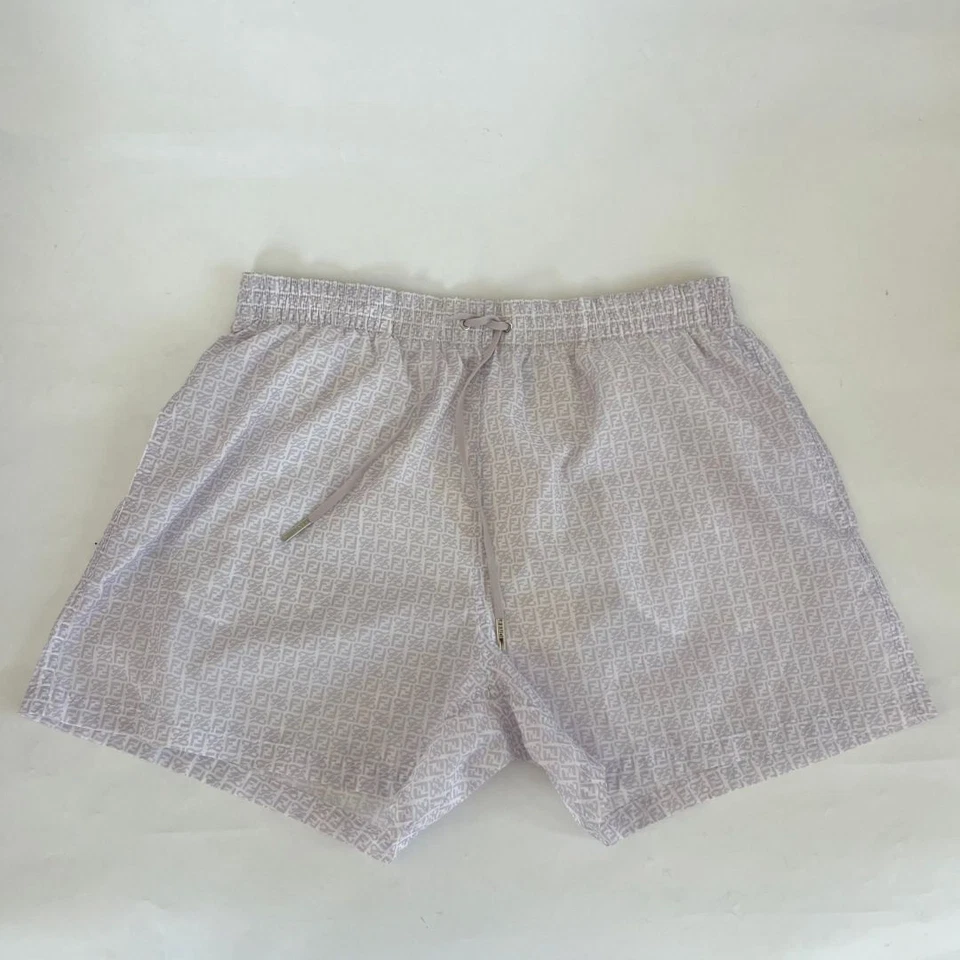 Мужские шорты на шнурке Fendi FF - Изображение 2 из 4