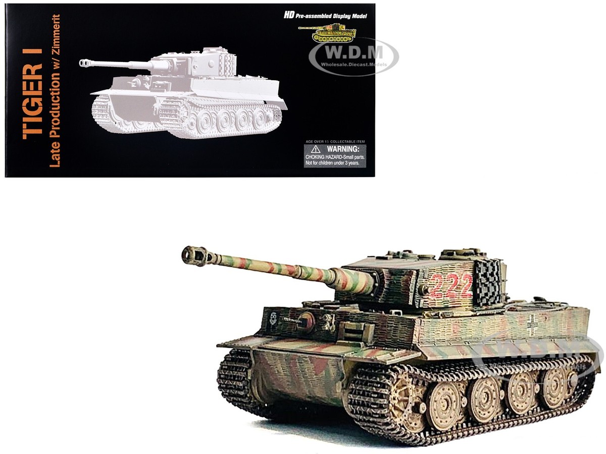 GERMANY TIGER I LATE PRODUCTION TANK WITTMANN'S 222 1/72 BY DRAGON