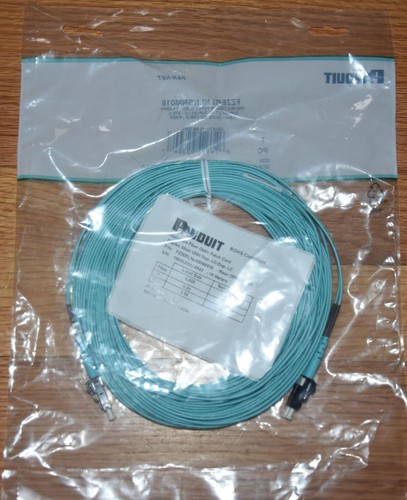 Panduit OM4 LC/LC Duplex 50um 18Meter Fiber Optic Cable FZ2ERLNLNSNM018 NEW - Picture 4 of 4