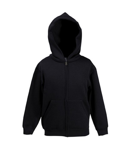 Felpa con Zip e Cappuccio BAMBINI Fruit of The Loom UNISEX Cerniera Intera BIMBI - Imagen 6 de 8