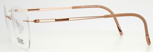 SILHOUETTE 5521 EU 3530 Rose Gold Womens Semi Cat Eye Eyeglasses 53-19-140 B:42 - Picture 13 of 15