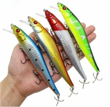 4PCS Minnow Fishing Lures Hard Bait 22.5g Artificial Jig Wobblers Crankbait Bass