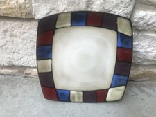 Dinnerware, One set 4 pieces large plates, Mosaic Tile